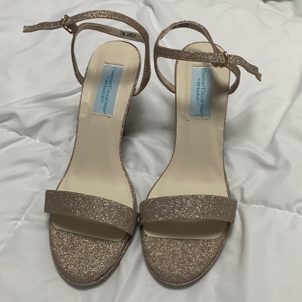 Sparkly Champagne heels